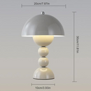 Nordic Mushroom LED Table Lamp Dimmable | Rechargeable via USB
