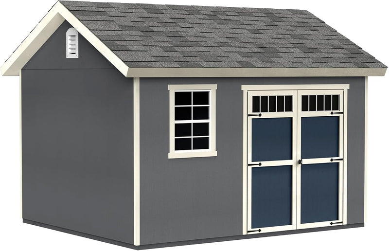 Beachwood 10 ft. x 12 ft. Outdoor Wood Shed