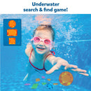 Underwater Pool Treasure Game with Cards and Waterproof Gems