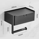 Tissue Dispenser | Stainless Steel Bathroom Paper Holder | 2-in-1 Shelf and Holder | SteelShelf