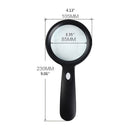 10X LED Handheld Magnifier with Illumination | Clear Crystal Vision | Comfortable Hold | DetailGlow
