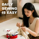 16 Color Thread Sewing Kit with Magnetic Needle Organizer