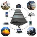 20W Foldable Solar Power Bank Charger for Mobile Devices