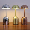 LuminaCrescent – Wireless Adjustable LED Metal Desk Lamp | Contemporary Touch Control