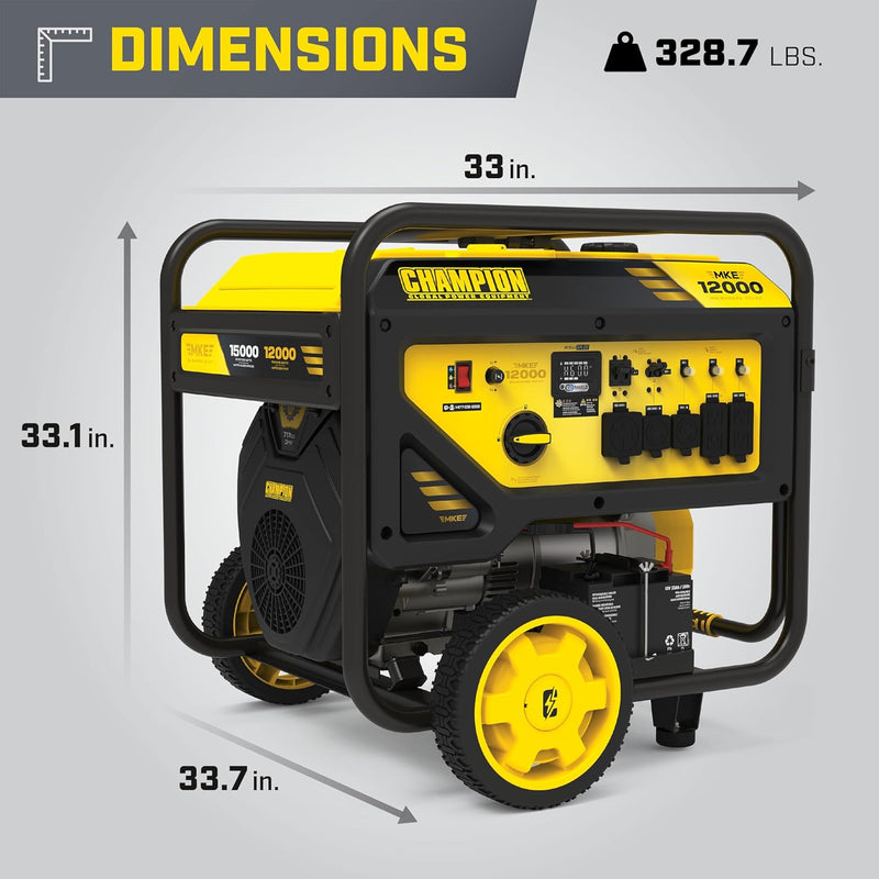 Champion Power Equipment 100111 15,000/12,000-Watt Portable Generator