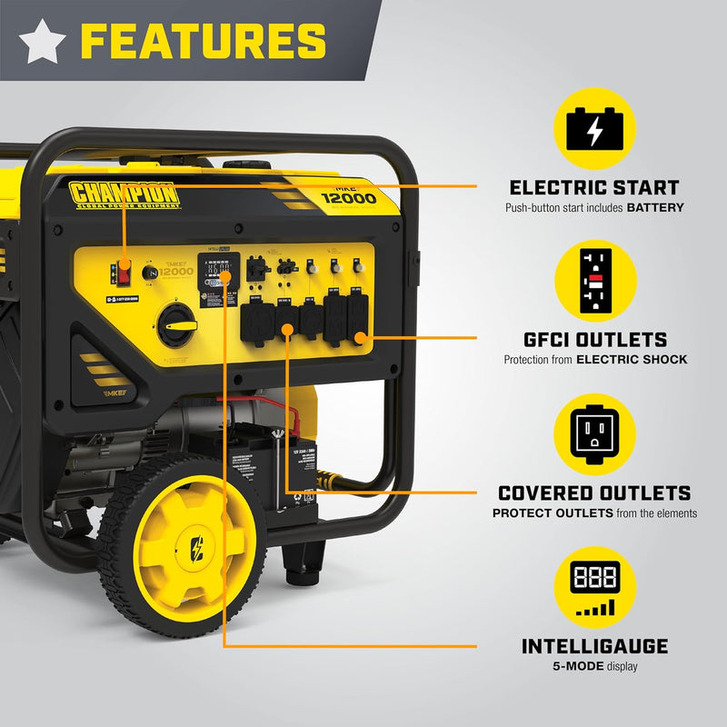 Champion Power Equipment 100111 15,000/12,000-Watt Portable Generator