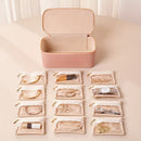 Jewelry Organizer Case | Velvet Pouch Detachable | Window Display | TravelGlam