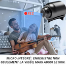 4K HD Mini Security Camera with Wide-Angle Lens and Storage Features