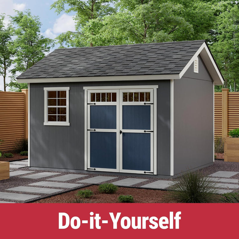 Beachwood 10 ft. x 12 ft. Outdoor Wood Shed