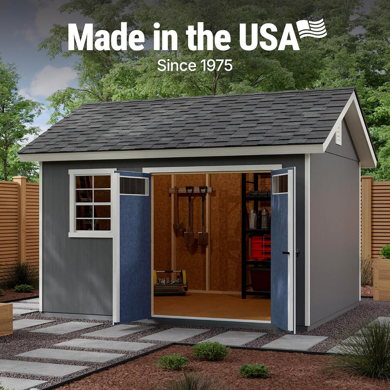 Beachwood 10 ft. x 12 ft. Outdoor Wood Shed