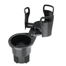 360-Degree Rotating Car Cup Holder for Two Beverages