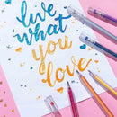 Glitter Gel Pens | Metallic Ink Pens | Smudge-Proof Sparkle Look | SparkleInk