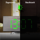 Digital Timepiece | LED Mirror Alarm Screen | Auto-Dimming, Glare-Resistant | CurveClock