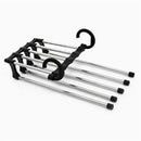 5-in-1 Stainless Steel Clothes Rack for Space Optimization