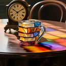 3D Book Design Mug | Colorful Handmade Cup for Coffee & Tea