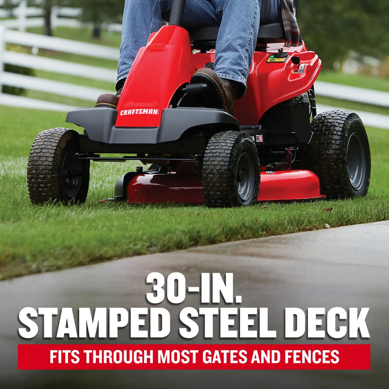 Craftsman 30″ 10.5 HP 344cc 6-Speed Riding Lawn Mower