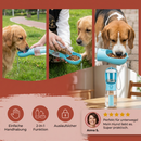 3-in-1 Pet Water Bottle with Food Storage and Waste Bag Dispenser
