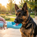 3-in-1 Pet Water Bottle with Food Storage and Waste Bag Dispenser