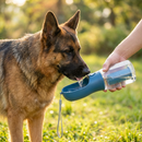 3-in-1 Pet Water Bottle with Food Storage and Waste Bag Dispenser