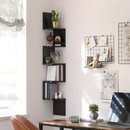 5-Tier Corner Shelf | Zigzag Design for Space-Saving Use