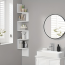 5-Tier Corner Shelf | Zigzag Design for Space-Saving Use