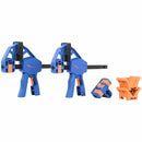 2-Piece F-Clamps Set | One-Hand Operation | Secure Grip for Clamping