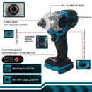 18V Cordless Impact Wrench – 520 Nm Torque, 4200 RPM Speed