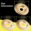 3-Piece Professional Grinding Wheel Set for Woodworking - Industrial Grade