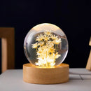 3D Flower Pattern Crystal Ball Light