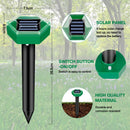 4-Pack of Weatherproof Solar Mole Repellers | Easy Installation