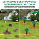 4-Pack of Weatherproof Solar Mole Repellers | Easy Installation