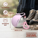 2-in-1 Travel Water Bottle for Dogs with Attached Silicone Bowl