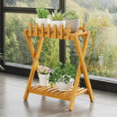 2-Tier Bamboo Plant Stand – Decorative Fencing in 3 Sizes