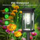 2-Pack LED Lantern Style Solar Pathway Lights – Filament Appearance