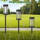 2-Pack LED Lantern Style Solar Pathway Lights – Filament Appearance