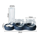 3-in-1 Pet Feeding Station with Automatic Water Dispenser for Cats and Dogs