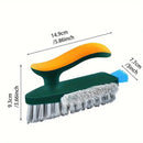 4-in-1 Tile, Grout, and Glass Cleaning Brush Set of 2