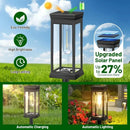 2-Pack LED Lantern Style Solar Pathway Lights – Filament Appearance