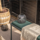 20 cm Metal Lantern – Solar Powered with Automatic Warm White Illumination