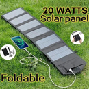 20W Foldable Solar Power Bank Charger for Mobile Devices