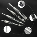 4-Piece Wood Square Tenon Drill Bit Set