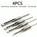 4-Piece Wood Square Tenon Drill Bit Set