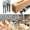 4-Piece Wood Square Tenon Drill Bit Set