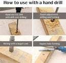 4-Piece Wood Square Tenon Drill Bit Set