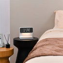 3-in-1 LCD Alarm Clock | Wireless Charging Station | Dimmable LED Lamp