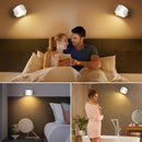 360° Swivel Rechargeable LED Wall Light – Touch Control, Wireless
