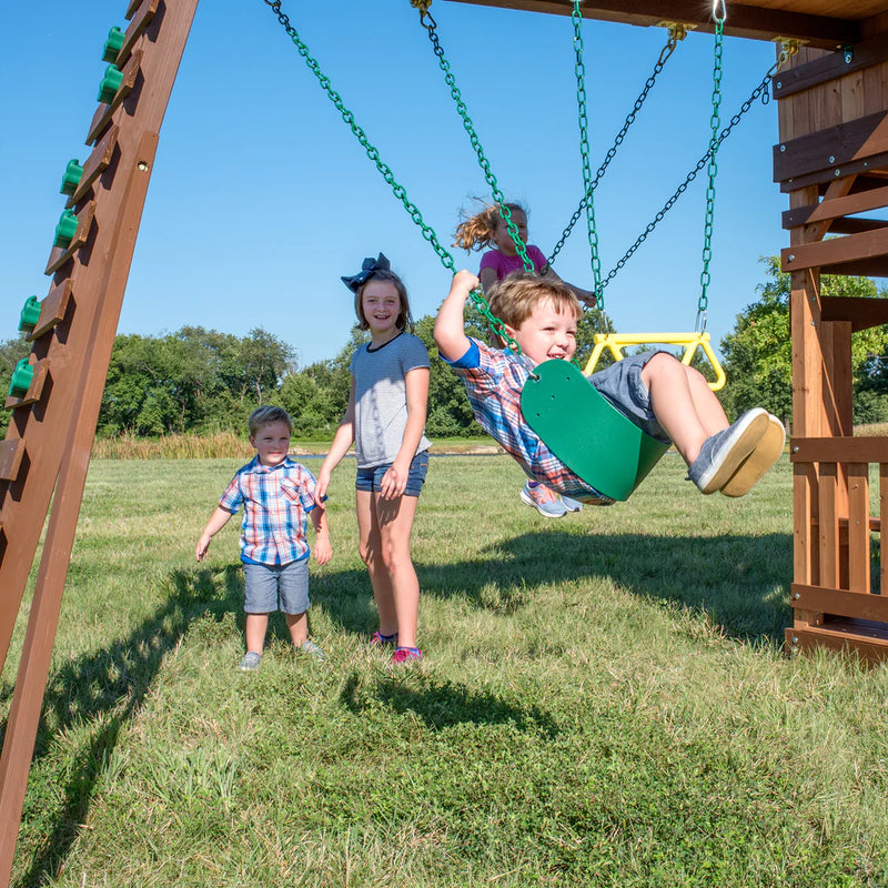 Congo Monkey Playsystem Adventurer Wooden Swing Set