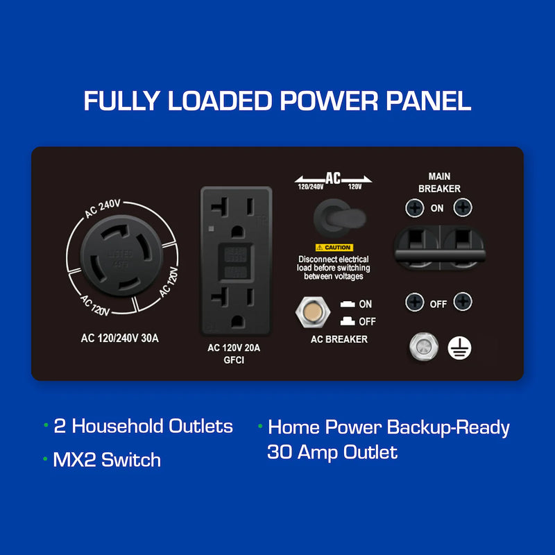 DuroMax XP5500EH 5,500 Watt Portable Dual Fuel Generator