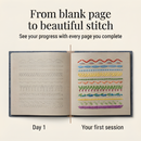 Embroidery | 106 Stitch Patterns Step-by-Step Book Set | Practice on Linen Pages | StitchLibrary