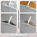 3-in-1 Silicone Floor Sweeper with Telescopic Handle and 180° Rotating Head